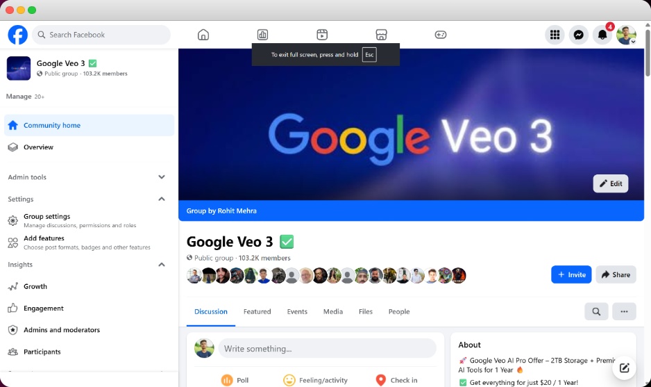 Join our Facebook Community